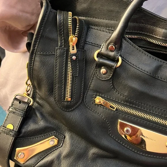 Balenciaga Metal Plate Classic City Bag handbag Pre-loved EUC - Picture 13 of 15